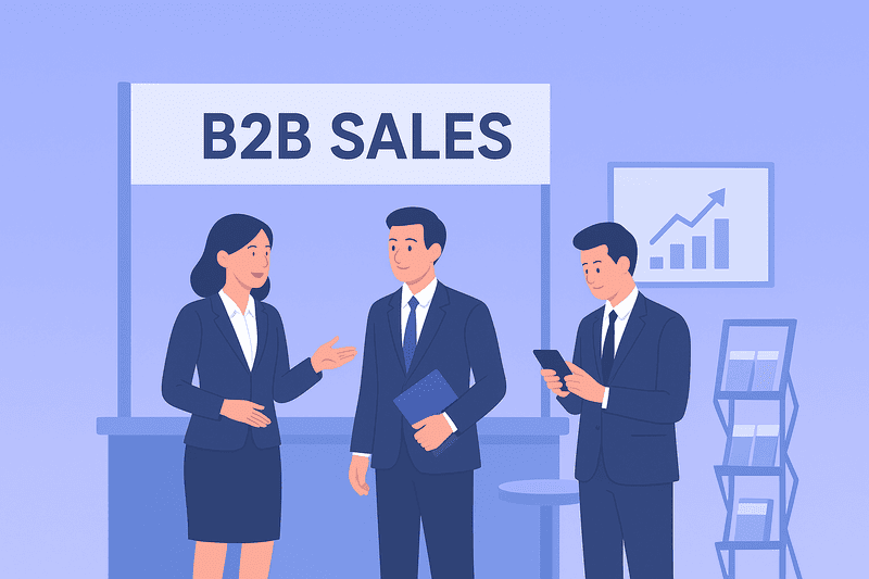 B2B sales in exhibition