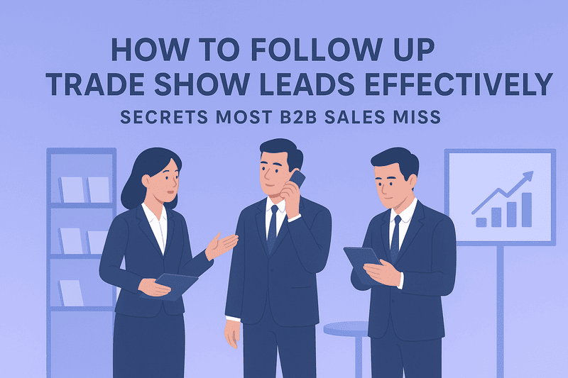 how to follow up trade show leads effectively